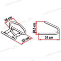 Fiamma Bloccaruota Moto Wheel Chock Front 05781-01