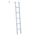 Scaletta in alluminio anodizzato a 5 gradini con gancio lungo 158 x 27 cm