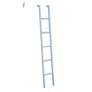Scaletta in alluminio anodizzato a 5 gradini con gancio lungo 158 x 27 cm