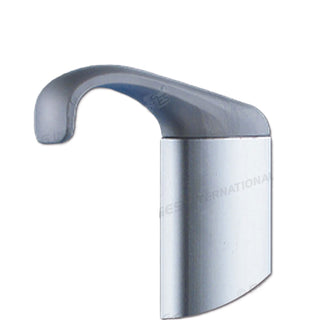 Scaletta in alluminio anodizzato a 5 gradini con gancio lungo 158 x 27 cm