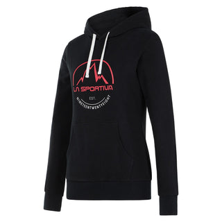 LA SPORTIVA LOGO HOODY W FELPA IN COTONE DONNA PER ARRAMPICATA E TEMPO LIBERO