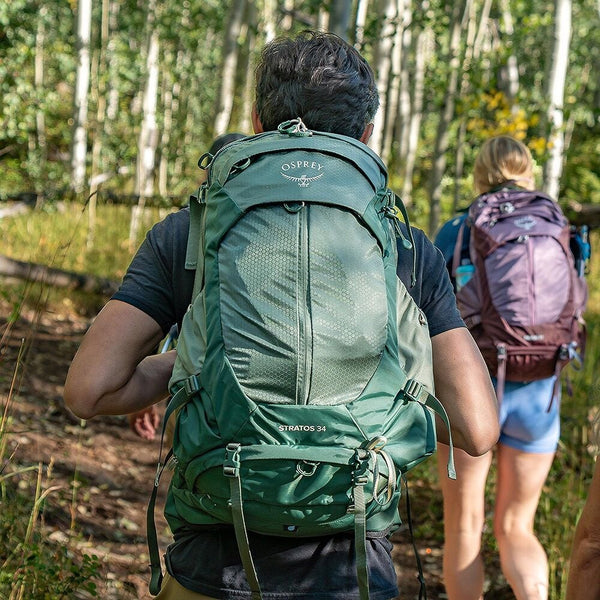 OSPREY STRATOS 34 ZAINO TREKKING 34 LITRI CON SCHIENALE STACCATO REGOLABILE - DISPONIBILE IN 2 COLORI