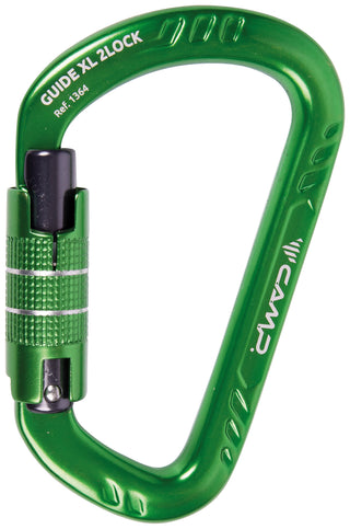 Compra verde CAMP GUIDE XL 2LOCK Moschettone in lega d'alluminio con chiusura 2LOCK - DISPONIBILE IN 3 COLORI