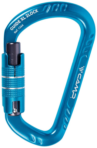CAMP GUIDE XL 2LOCK Moschettone in lega d'alluminio con chiusura 2LOCK - DISPONIBILE IN 3 COLORI