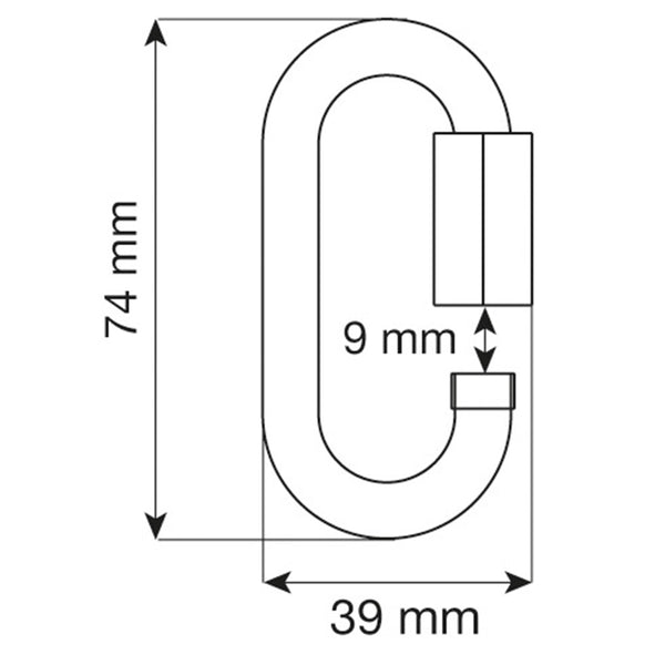 CAMP OVAL QUICK LINK STEEL MAGLIA RAPIDA DISPONIBILE IN DUE MISURE