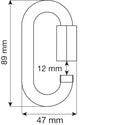 CAMP OVAL QUICK LINK STEEL MAGLIA RAPIDA DISPONIBILE IN DUE MISURE