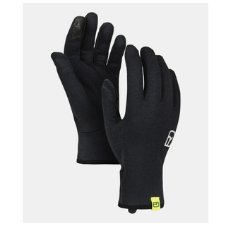 ORTOVOX 185 ROCK'N'WOOL GLOVE LINER M SOTTOGUANTI IN LANA MERINO CON UNO STRATO ISOLANTE AGGIUNTIVO - BLACK RAVEN