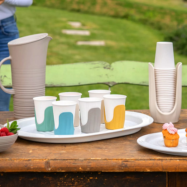 GUZZINI Set 6 reggibicchieri realizzati in plastica riciclata