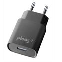 PLOOS CARICABATTERIE DA RETE USB 2A NERO - DISPONIBILE IN 2 MODELLI
