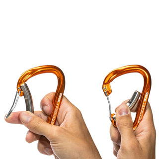GRIVEL LAMBDA K7G Moschettone HMS con sistema Twin-Gate leva-filo