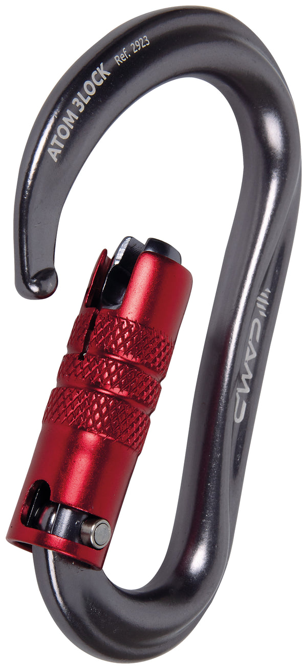 CAMP ATOM 3LOCK Moschettone HMS con alto carico di rottura e chiusura 3LOCK