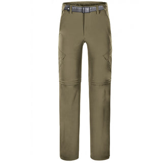 FERRINO USHUAIA PANTS MAN PANTALONI ZIP-OFF CON GAMBE STACCABILI TECNICI E TRASPIRANTI - COLORE: DARK GREEN