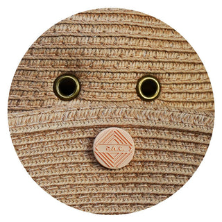 P.A.C. KRUGER BOONIE STRAW HAT BERRETTO DI PAGLIA FALDA LARGA