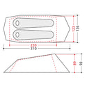 CAMP MINIMA 2 SL TENDA DUE POSTI COMPATTA E SUPERLEGGERA