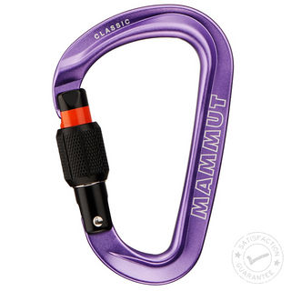 MAMMUT CLASSIC HMS SCREWGATE CARABINER MOSCHETTONE CLASSICO PER L'ASSICURAZIONE - DISPONIBILE IN 2 COLORI