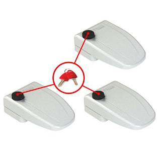 FIAMMA SAFE DOOR 3 SET DA 3 SERRATURE PER CAMPER E CARAVAN - COLORE: WHITE