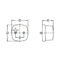 FANALE DI POSIZIONE 62x62x42 mm