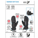 CAMP TEMPEST MITT EVO CALDA MOFFOLA IMBOTTITA CON PALMO RINFORZATO