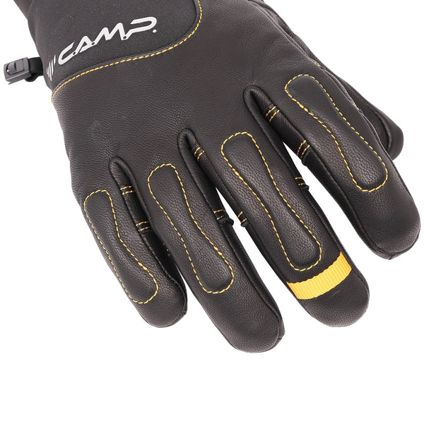 CAMP GEKO GUIDE GUANTI INVERNALI IN PRIMALOFT IMPERMEABILI E TRASPIRANTI DA ALPINISMO - COLORE: NERO/ARANCIONE