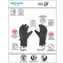 CAMP GEKO GUIDE GUANTI INVERNALI IN PRIMALOFT IMPERMEABILI E TRASPIRANTI DA ALPINISMO - COLORE: NERO/ARANCIONE