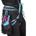 CAMP G COMP WARM LADY GUANTI INVERNALI DONNA DA SCIALPINISMO/SPORT INVERNALI CON SOVRAGUANTO TERMICO A MOFFOLA ISOLANTE E ANTIVENTO - COLORE: NERO/AZZURRO//FUCSIA