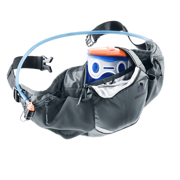 DEUTER PULSE 3 MARSUPIO CON SISTEMA DI IDRATAZIONE IDEALE PER BIKE E TEMPO LIBERO - COLORE: GRAPHITE