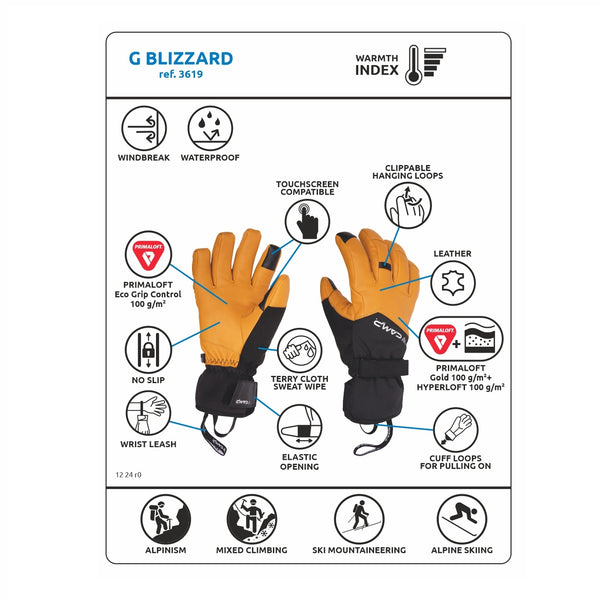 CAMP G BLIZZARD GUANTO IMPERMEABILE DA ALPINISMO E TREKKING