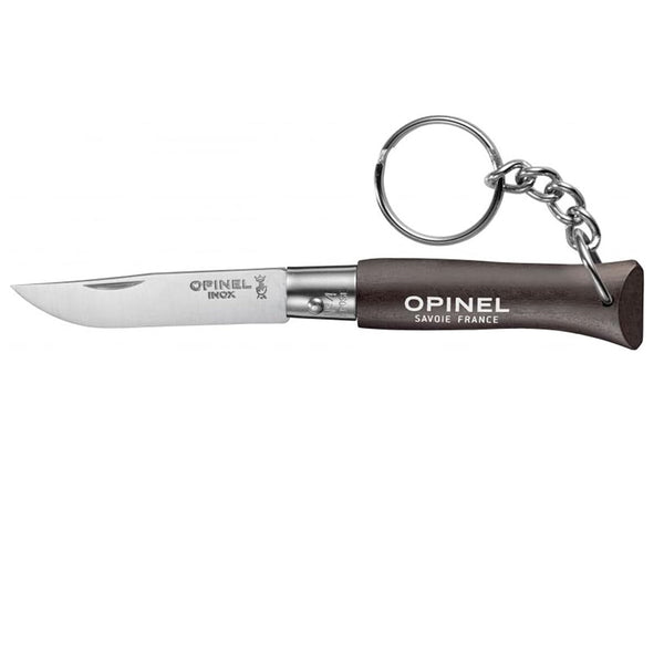 OPINEL COLTELLINO N°4 CON LAMA IN ACCIAO INOSSIDABILE 5cm E ANELLO PORTACHIAVI - DISPONIBILE IN 4 COLORI