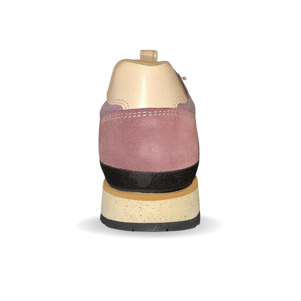 LOMER BIO NATURALE CANVAS 2.0 SCARPA BASSA DONNA IN PELLE MADE IN ITALY IN SUOLA VIBRAM- COLORE: BROWN ROSE