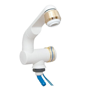 BARWIG RUBINETTO BIANCO/ORO CON MICROINTERRUTTORE DIAMETRO 23MM
