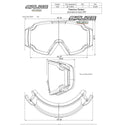 SALICE MASCHERA DA SCI 618ITA RWX CAT. S1-S3 WINTER CON LENTE SPECCHIATA ZEISS - COLORE: BIANCO/ITALIA