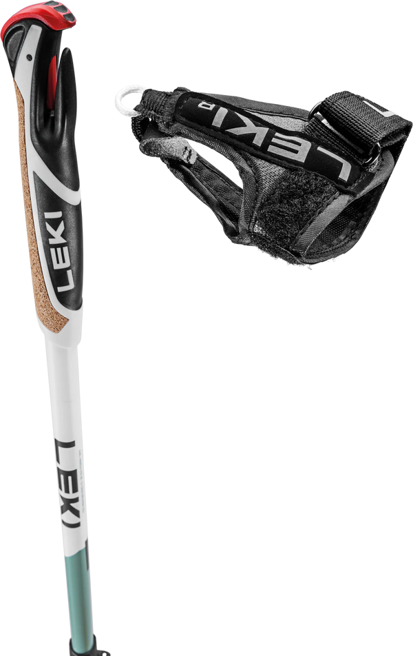 LEKI SPIN SHARK SL BASTONCINO DA NORDIC WALKING REGOLABILE CON IMPUGNATURA IN SUGHERO