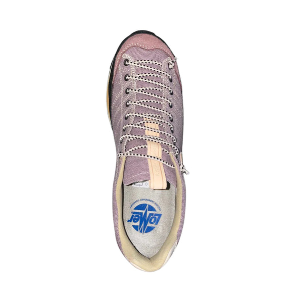 LOMER BIO NATURALE CANVAS 2.0 SCARPA BASSA DONNA IN PELLE MADE IN ITALY IN SUOLA VIBRAM- COLORE: BROWN ROSE