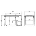 MC CAMPING STYLE'N'COOL 26 Frigo portatile a compressore 12V/24V, 585x335x352mm