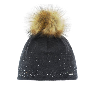 EISBAR TIANA LUX CRYSTAL CAPPELLO MISTO LANA CON FASCIA INTERNA IN PILE E POMPON COLORI ASSORTITI