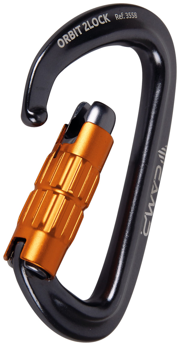 CAMP ORBIT 2LOCK Moschettone a chiusura automatica estremamente compatto e leggero