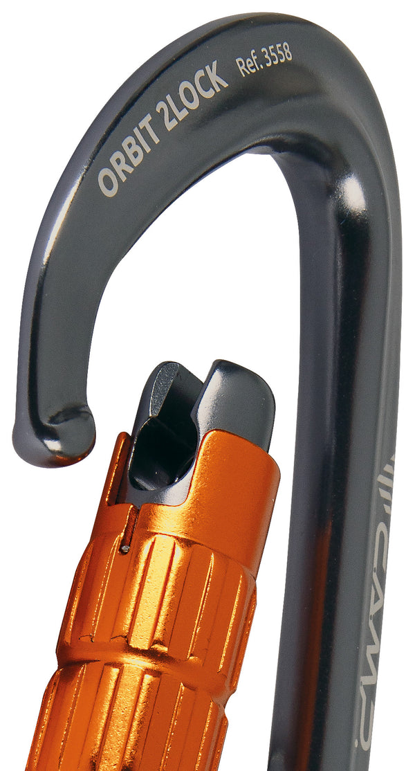 CAMP ORBIT 2LOCK Moschettone a chiusura automatica estremamente compatto e leggero
