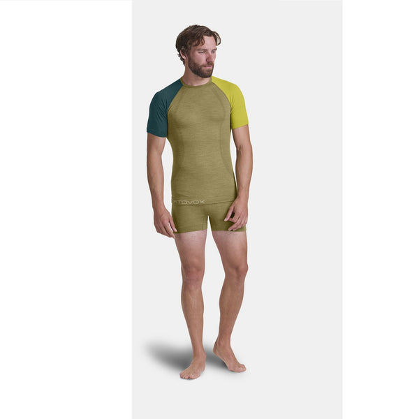 ORTOVOX 120 COMP LIGHT BOXER UOMO IN LANA MERINO LEGGERI, TECNICI E TRASPIRANTI, STUDIATI PER LE ATTIVITÀ PIÙ INTENSE - COLORE: BLACK RAVEN