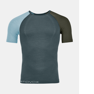 Compra dark-arctic-grey ORTOVOX 120 COMP LIGHT SHORT SLEEVE UOMO T-SHIRT IN LANA MERINO LEGGERA - DISPONIBILE IN 3 COLORI