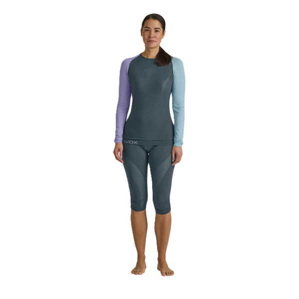 ORTOVOX 120 COMP LIGHT LONG SLEEVE DONNA MAGLIA INTIMA IN LANA MERINO - DISPONIBILE IN 2 COLORI
