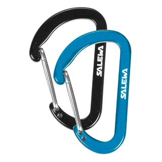 SALEWA FLAT WIREGATE CARABINER COPPIA DI MOSCHETTONI PORTAOGGETTI - DISPONIBILE IN 5 COLORI