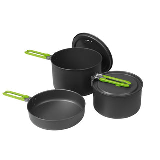 CAMP4 ELITE SET PENTOLE 5PZ DA CAMPEGGIO PORTATILI E LEGGERE