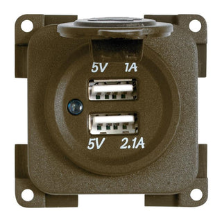 SIFI MP2USB PRESA DOPPIA USB 5V MARRONE