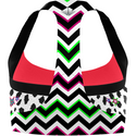 CRAZY BRA LIGHTNING Top sportivo donna Colore Tempest