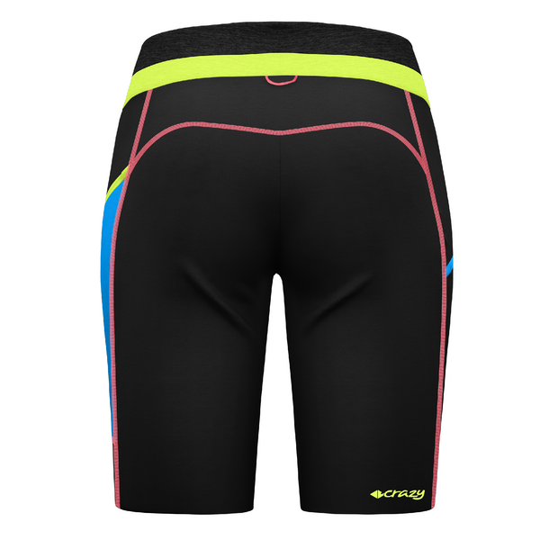 CRAZY SHORT IONIC DONNA PANTALONE CORTO RESISTENTE E TRASPIRANTE IDEALE PER TREKKING  - NUOVI ARRIVI SS24 - FANTASIA CHEWING GUM