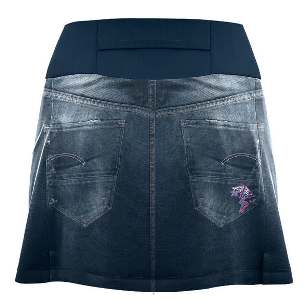 CRAZY SKORT HIDROGEN DONNA GONNA-PANTALONE LEGGERA E TRASPIRANTE - NUOVI ARRIVI SS24 - FANTASIA PRINT LIGHT JEANS ULTIMO PZ XS