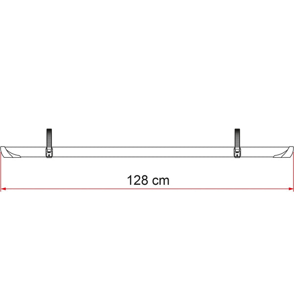 FIAMMA RAIL QUICK 128 CANALINA PORTABICI - DISPONIBILE IN 2 COLORI