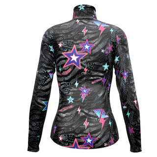 CRAZY PULL FALLS MAGLIA TECNICA SECONDO STRATO TRASPIRANTE DA ALPINISMO/SKI TOURING - BLACK/ZEBRA - NUOVI ARRIVI STAGIONE 23/34