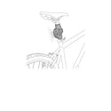 PETZL BIKE ADAPT 2 Supporto per l’attacco lampada frontale Petzl su manubrio di bicicletta o reggisella