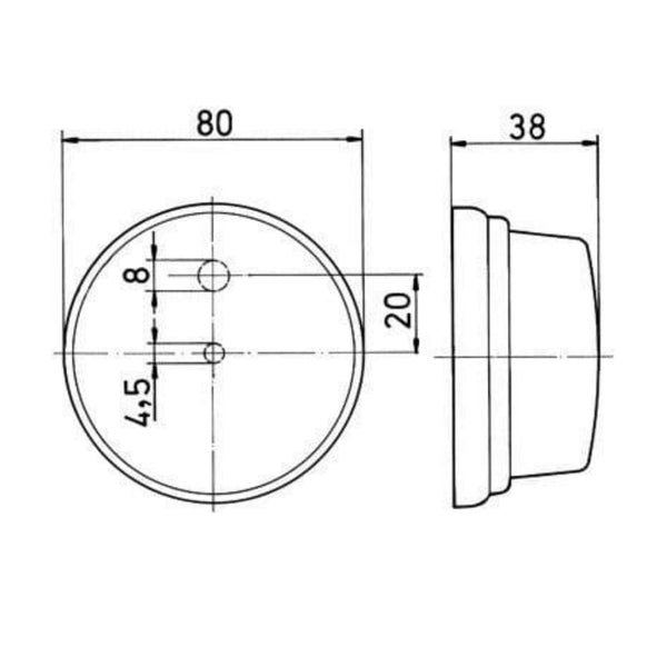 SIFI PLR 272/12-24V 5W LUCE INGOMBRO ANTERIORE